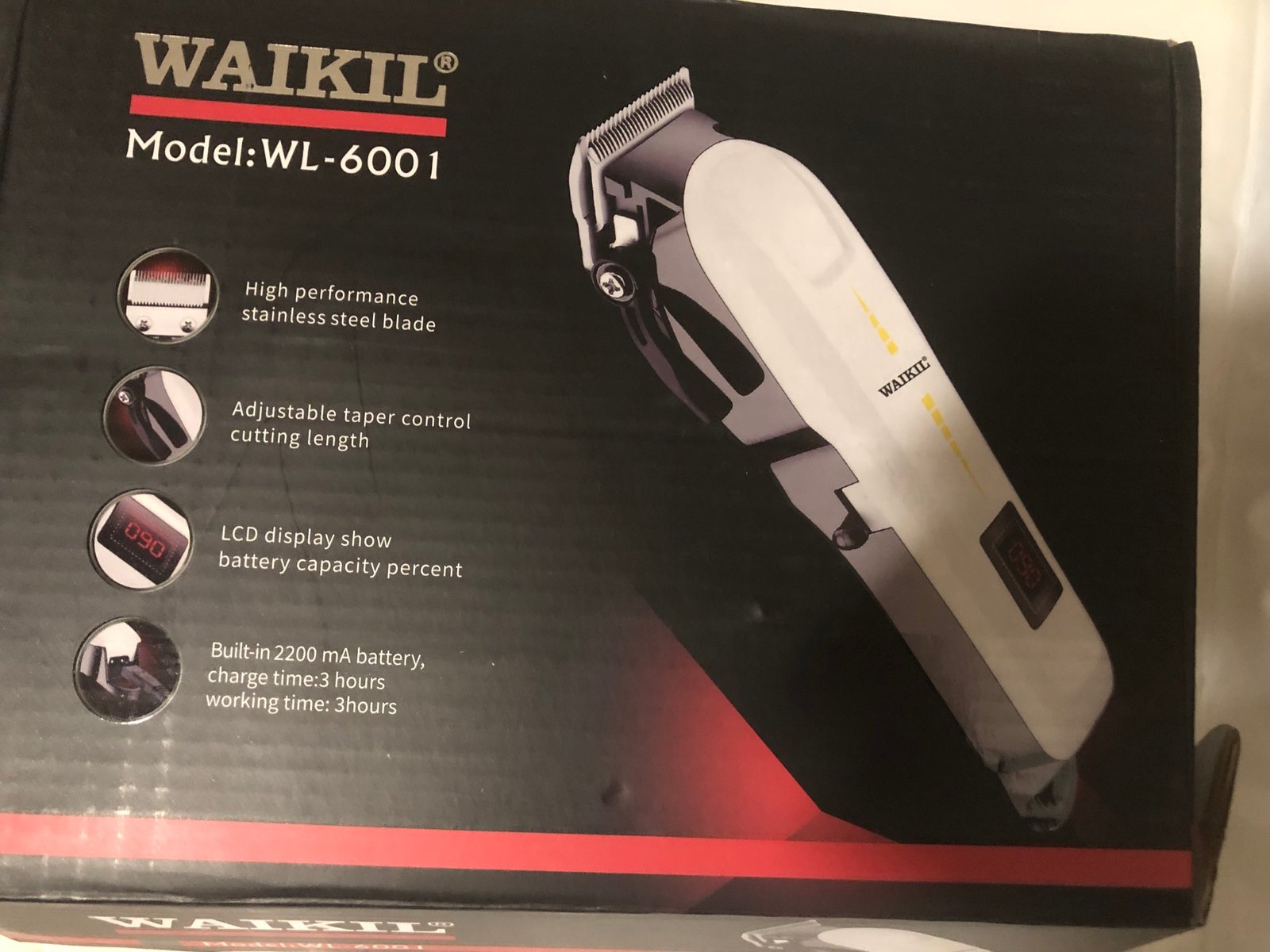 Kapper Draadloze Tondeuse Oplaadbare